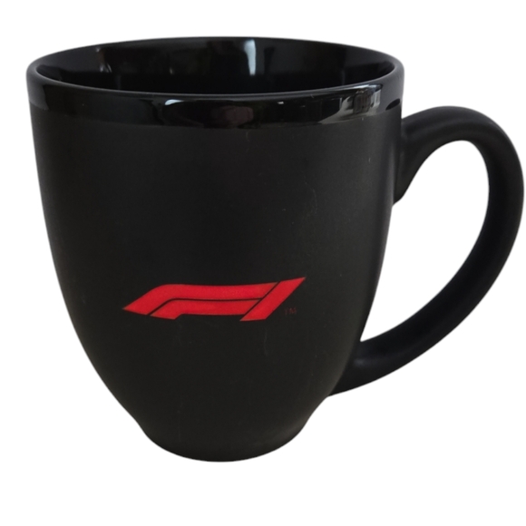 F1 Black Mug with Red Logo - Picture 1 of 4